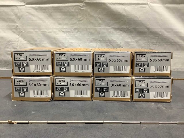 Helpmate 5,0x60mm schroeven (2000x) - afbeelding 1 van  2