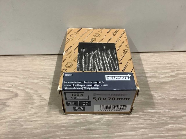 Helpmate terrasschroeven 5,0x70mm (800x) - afbeelding 2 van  3