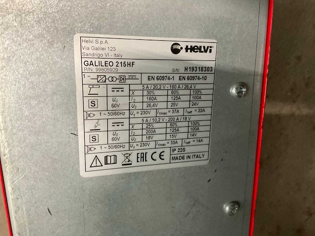 Helvi galileo 215hf lasapparaat - afbeelding 3 van  4