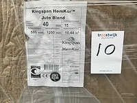 Hemkor - jute blend-hennep 40 mm (8 pak = 83,52 m2) - 1200 mm x 580 mm x 40mm - isolatie - afbeelding 2 van  9