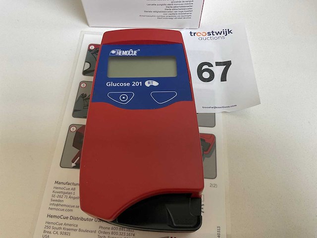 Hemocue 201 rt glucosemeter - afbeelding 2 van  4