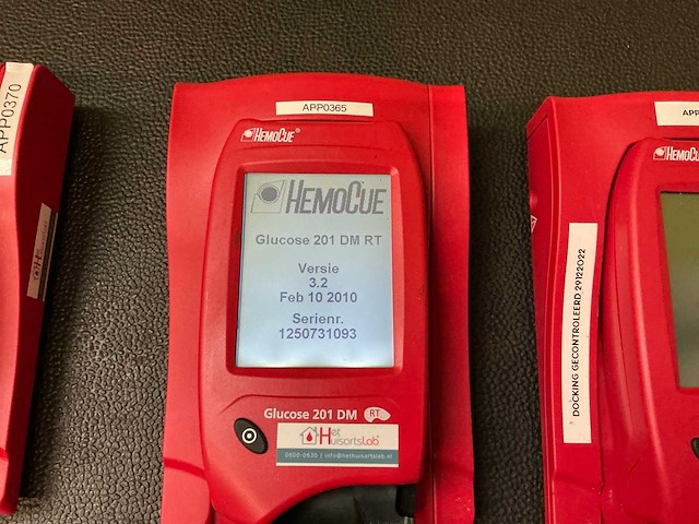 Hemocue glucose 201 dm glucose meter (5x) - afbeelding 3 van  5