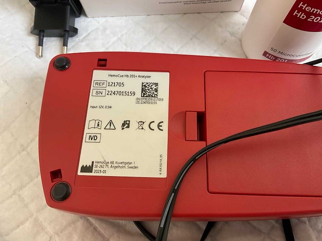 Hemocue hb201+ hemoglobinemeter - afbeelding 4 van  4