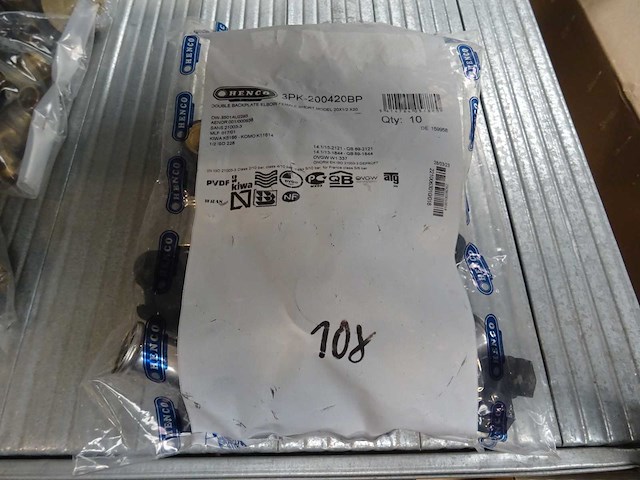 Henco - 3pk-200420bp - doorstroommuurplaat (10x) - afbeelding 1 van  1