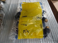 Henco - 5pkg-2004 male - 20mm x 1/2" - gas overgangsknie (20x) - afbeelding 2 van  2