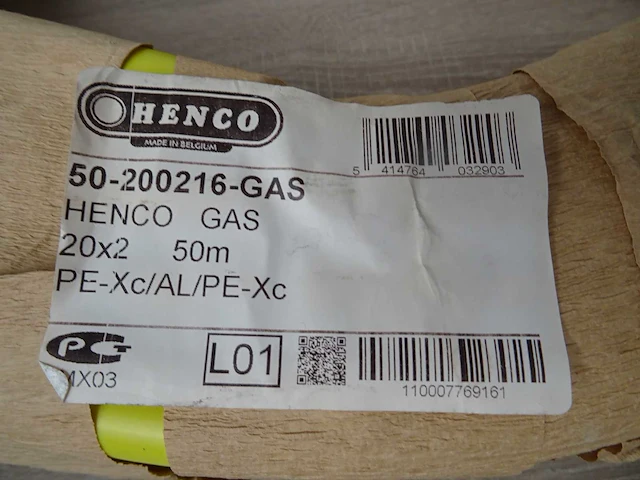 Henco - pe-xc/al/pe-xc - gasslang 50 mtr - afbeelding 2 van  2