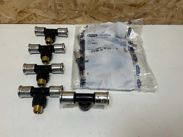 Henco 14pk-260426 perskoppeling t stuk (20x) - afbeelding 1 van  5