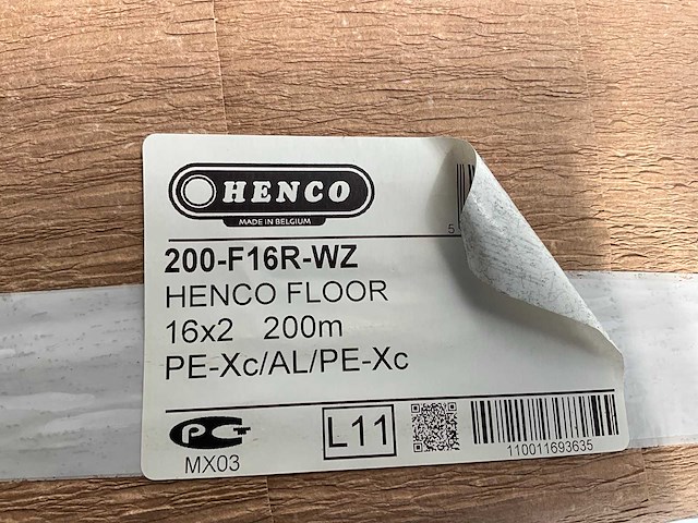 Henco 200-f16r-wz 16x2mm meerlagenbuis 200m - afbeelding 2 van  2