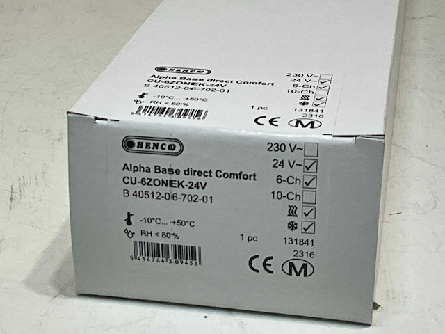 Henco comfort line alpha base zoneregeling 6 zones (3x) - afbeelding 3 van  4