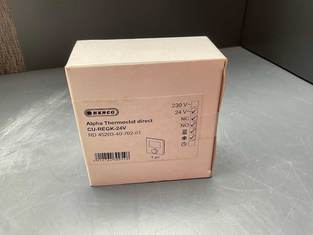 Henco lcd klok thermostaat 24v - cu-regc-24v - afbeelding 2 van  2