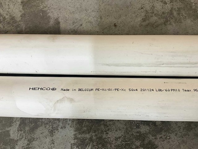 Henco standard alupex meerlagenbuis 50x4mm 3000mm wit (2x) - afbeelding 1 van  2