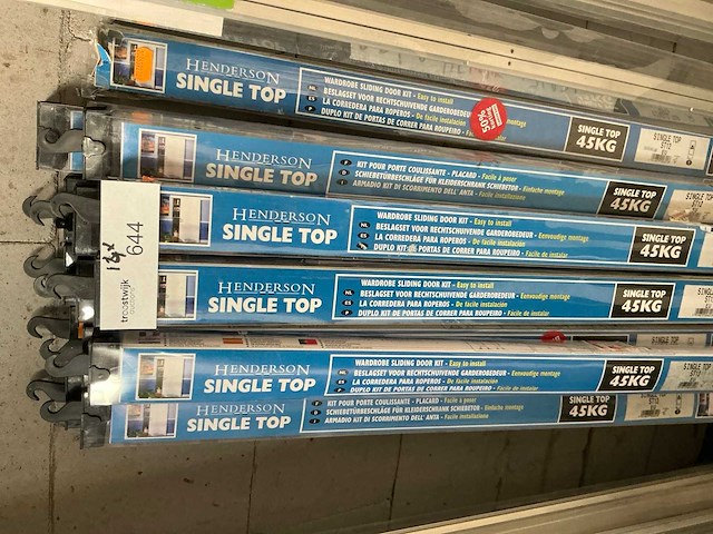 Henderson single top beslagset voor binnendeur (14x) - afbeelding 1 van  1