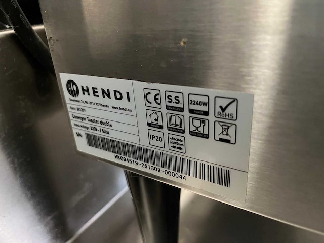 Hendi - doorloop broodrooster dubbel - afbeelding 5 van  5