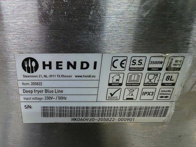 Hendi - friteuse - afbeelding 5 van  5