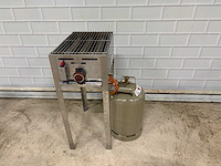 Hendi - rvs gas grill master en gas fles - afbeelding 1 van  5