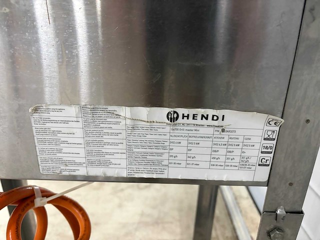 Hendi - rvs gas grill master en gas fles - afbeelding 5 van  5