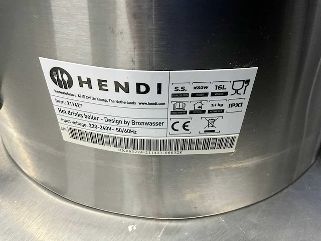 Hendi 211427 warmwater boiler - afbeelding 8 van  8