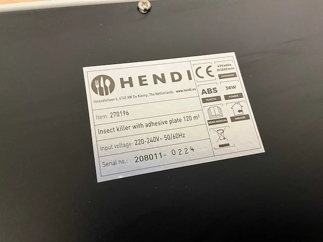 Hendi 270196 insecten verdelger - afbeelding 5 van  6