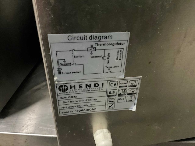 Hendi bain marie au-bain-marie (2x) - afbeelding 4 van  5