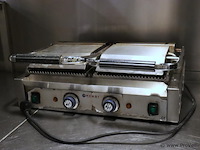 Hendi contact grill, dubbel - afbeelding 1 van  5