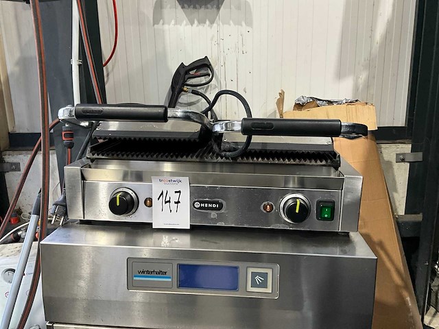 Hendi dubbele contactgrill - afbeelding 2 van  3