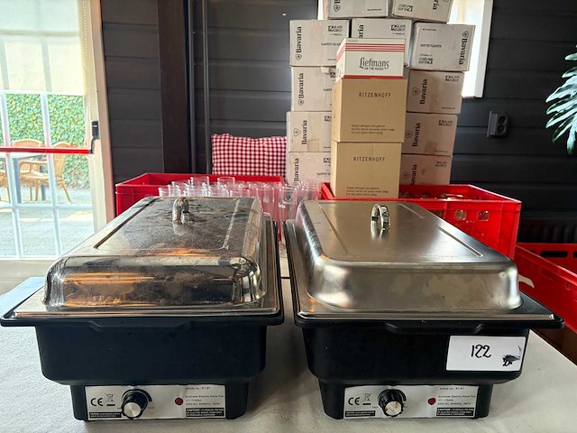 Hendi elektrische chaving dish (2x) - afbeelding 1 van  4