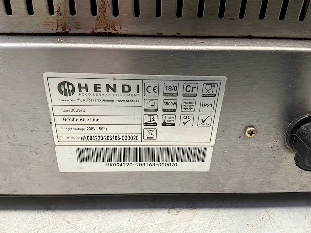 Hendi grill- en bakplaat - afbeelding 5 van  5