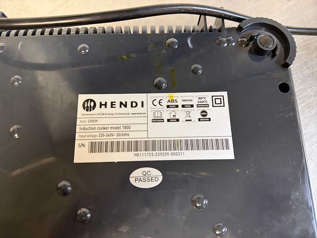 Hendi inductie kookplaat - afbeelding 3 van  3