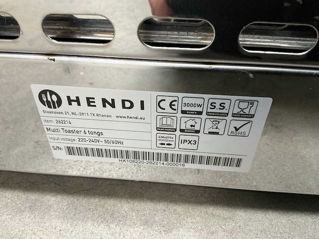 Hendi multi toaster tosti apparaat - afbeelding 5 van  5