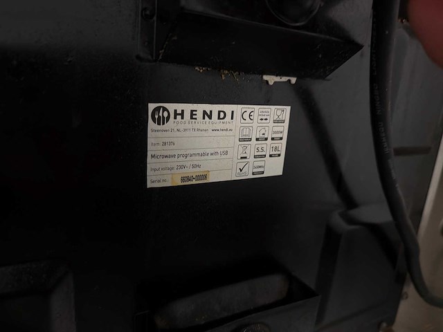 Hendi programmeerbare horecamagnetron 18l – 3000w - afbeelding 3 van  3
