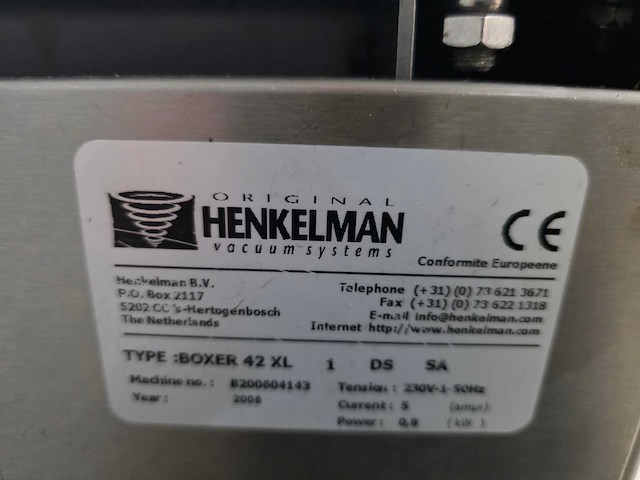 Henkelman - boxer 42 xl - vacuümmachine - afbeelding 5 van  7