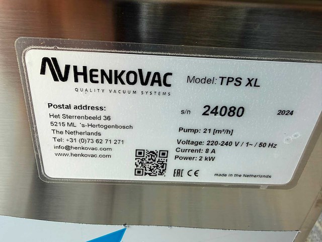 Henkovac - 2024 - tps xl ongebruikt - traysealer - afbeelding 7 van  7