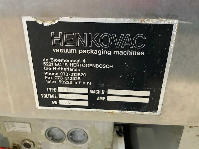 Henkovac - h 3000 - vacuümmachine - afbeelding 5 van  5