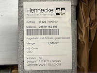 Hennecke gtxb kogelkraan met actuator (2x) - afbeelding 6 van  7