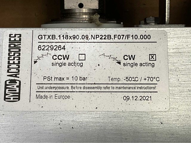 Hennecke gtxb kogelkraan met actuator (2x) - afbeelding 7 van  7