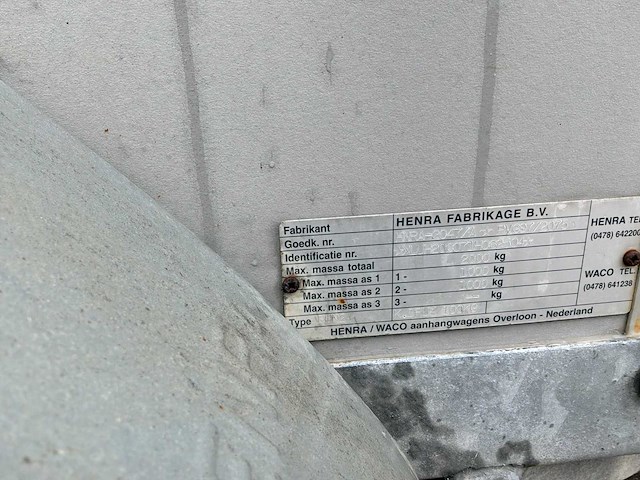 Henra - 2002 - phn - paarden aanhangwagen / trailer - afbeelding 1 van  7
