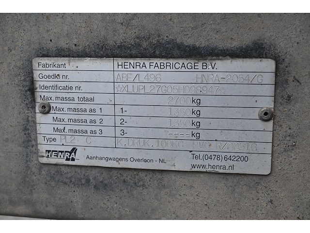 Henra pl 2 aanhangwagen - afbeelding 11 van  16