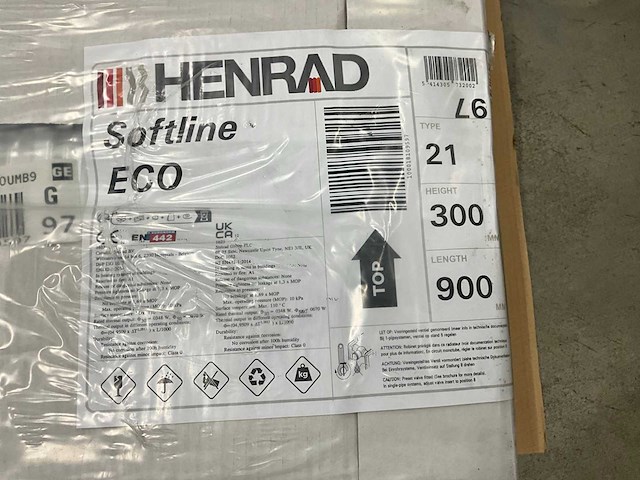 Henrad 0597032109 paneelradiator softline eco 300-21-900 670w (2x) - afbeelding 5 van  7
