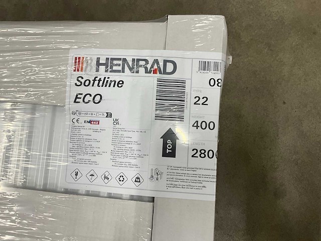 Henrad 0597042228 paneelradiator softline eco 400-22-2800 3284w (3x) - afbeelding 3 van  7