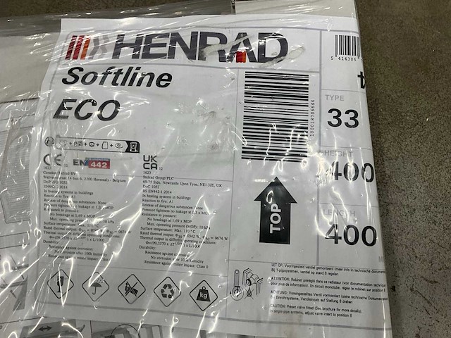 Henrad 0597043304 paneelradiator softline eco 400-33-400 674w - afbeelding 5 van  7