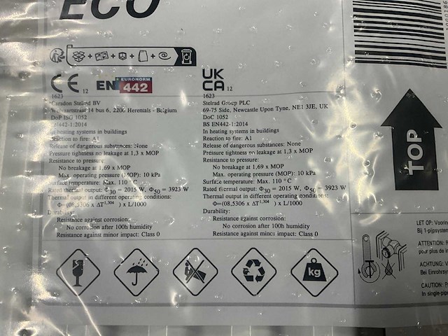 Henrad 0597052228 paneelradiator softline eco 500-22-2800 3923w - afbeelding 5 van  8