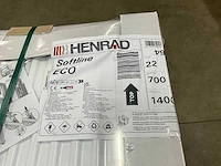 Henrad 0597072214 paneelradiator softline eco 700-22-1400 2554w (10x) - afbeelding 3 van  5