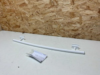 Henrad handdoekbeugel gebogen 600mm wit (handdoekmaat 460mm) - afbeelding 1 van  7