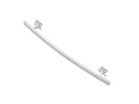 Henrad handdoekbeugel gebogen 600mm wit (handdoekmaat 460mm) - afbeelding 6 van  7