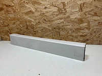 Henrad handdoekbeugel gebogen 600mm wit (handdoekmaat 460mm) - afbeelding 7 van  7