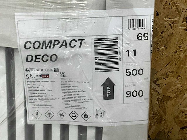 Henrad paneelradiator compact line 500-11-900 671w - afbeelding 2 van  2