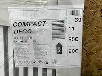 Henrad paneelradiator compact line 500-11-900 671w - afbeelding 2 van  2