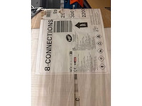 Henrad premium 8 paneelradiator met 8 aansluitingen - afbeelding 2 van  3