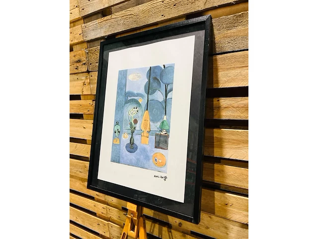 Henri matisse lithograaf - gesigneerd met certificaat - afbeelding 1 van  6