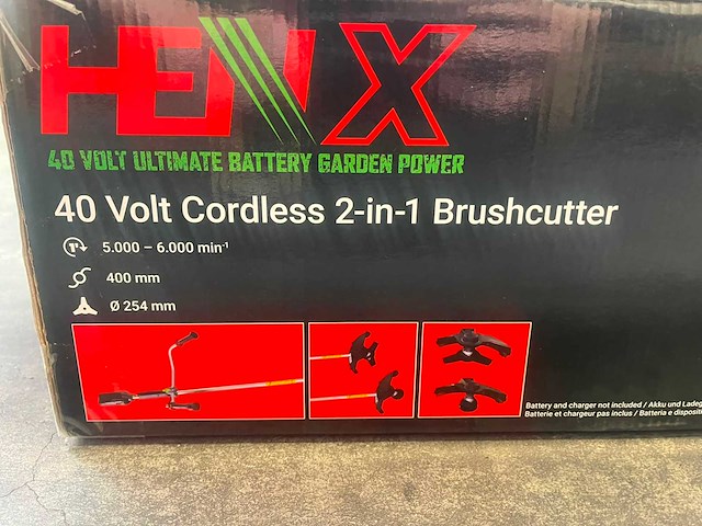 Henx - bosmaaier 2 in 1 met 2,5ah accu en lader - afbeelding 5 van  7
